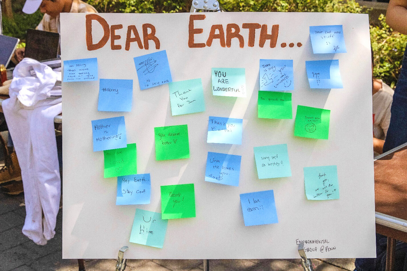 Sticky Notes for Earth Week Event