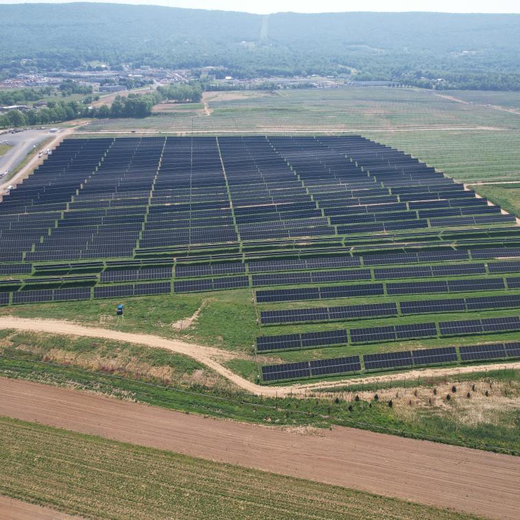 solar fields in central PA
