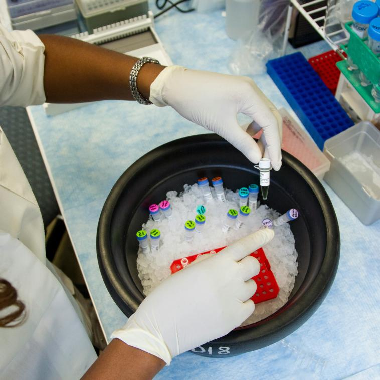 Woman in lab