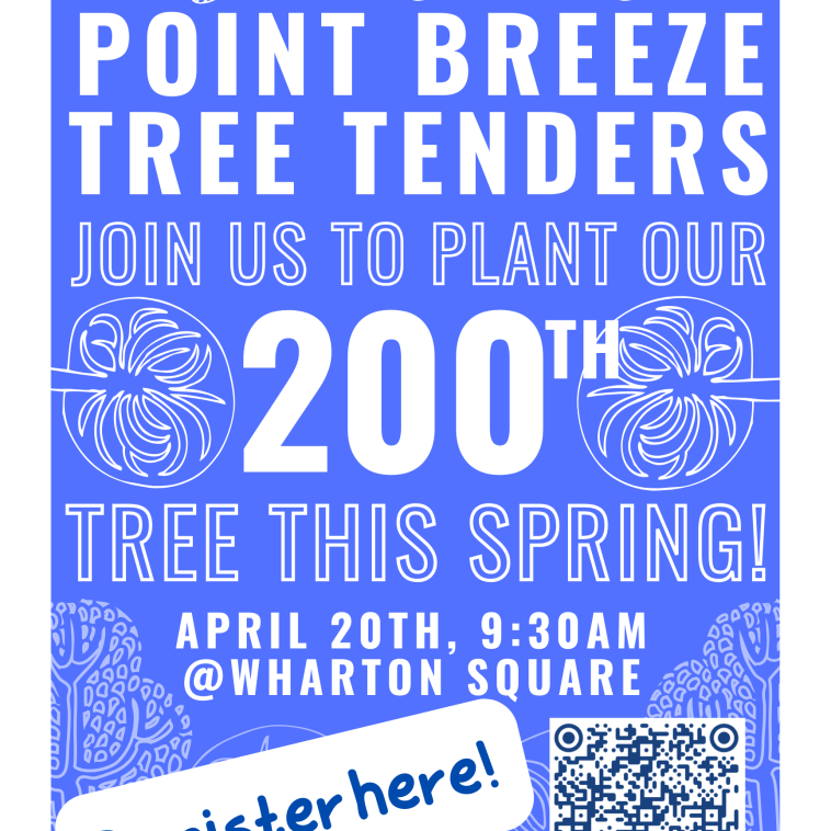 Flyer for Spring Planting with the Point Breeze Tree Tenders