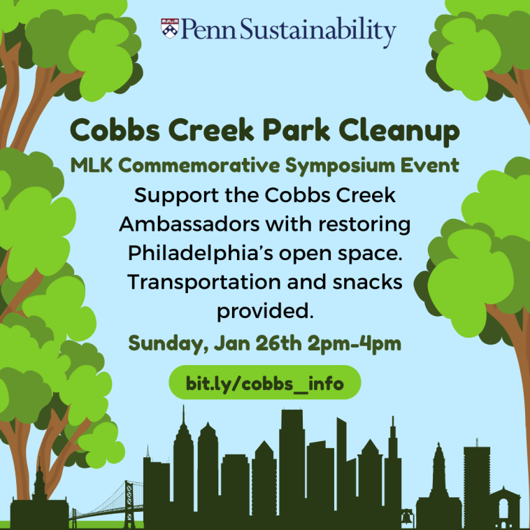 Cobbs Creek Park Cleanup Flyer