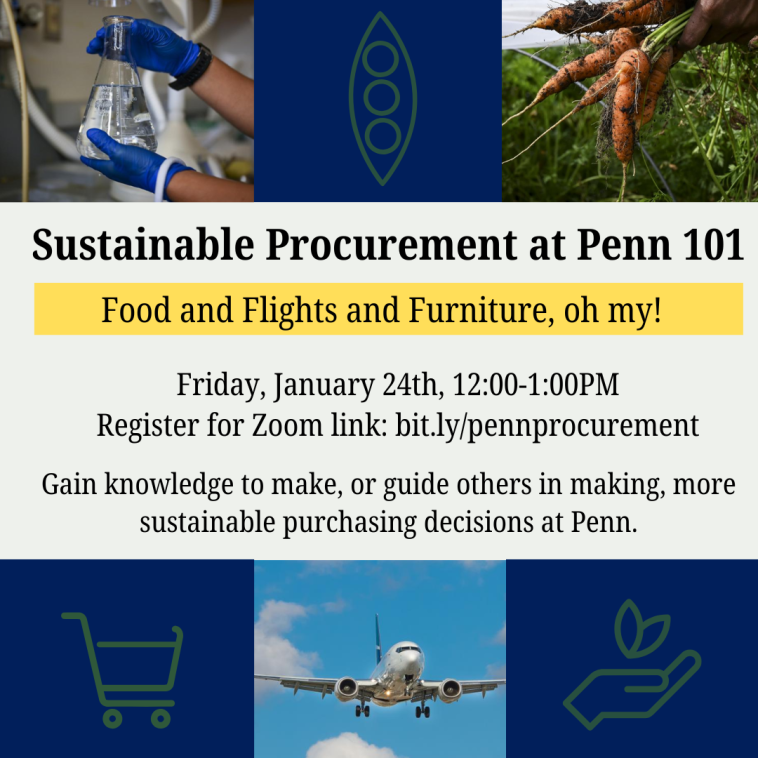 PEACE Sustainable Procurement Event Flyer