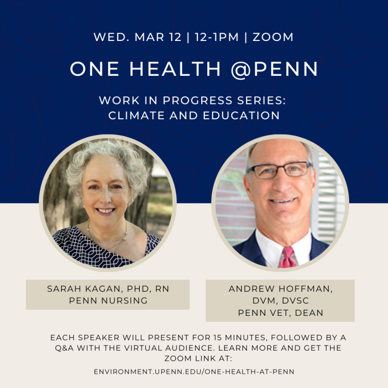 Flyer for One Health@penn 