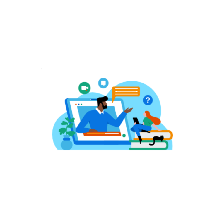Drawing of a man in a computer