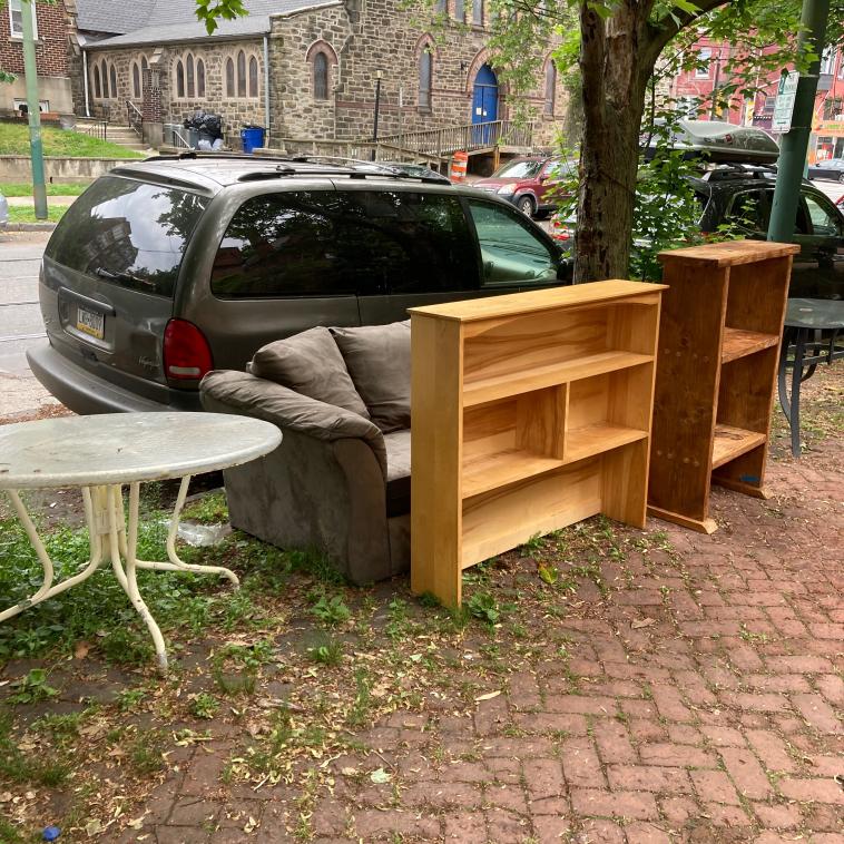 Furniture on curb