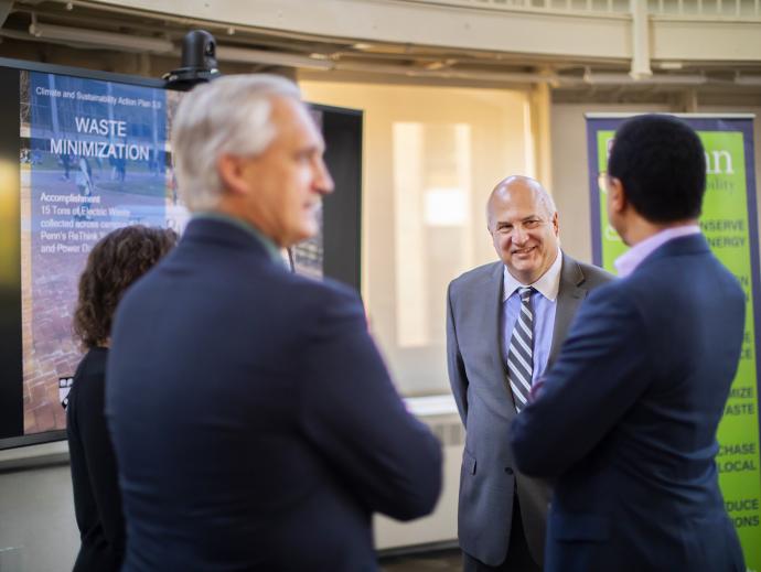 four of penn leadership standing in a group