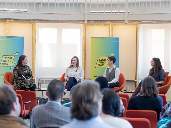 People sitting on a Panel