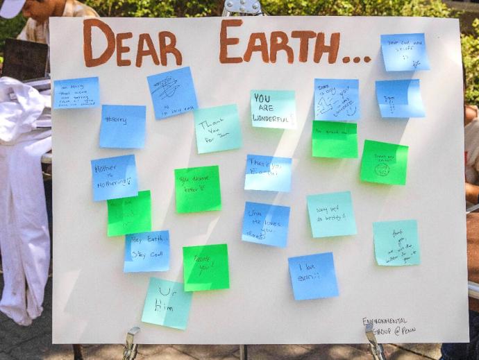 Sticky Notes for Earth Week Event