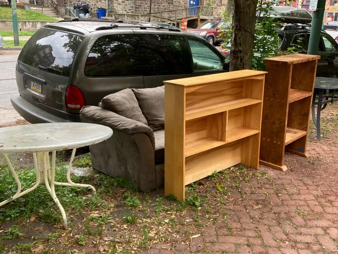 Furniture on curb