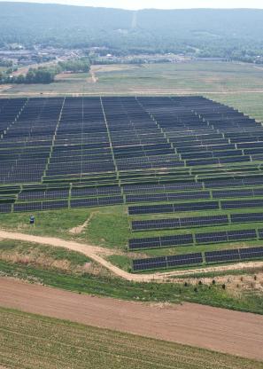 solar fields in central PA